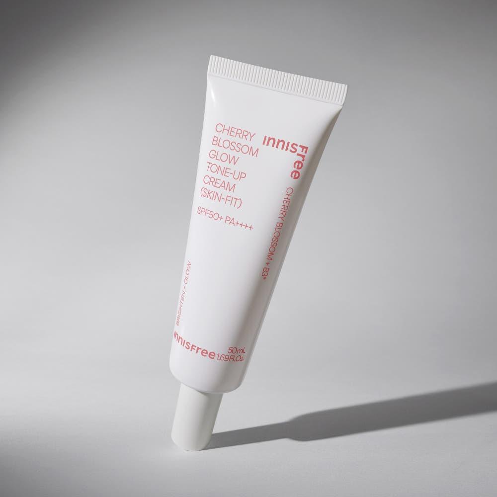 Innisfree Cherry Blossom Glow Skin Fit Tone Up Cream SPF50+ PA++++ Radiance UV Protection 50ml