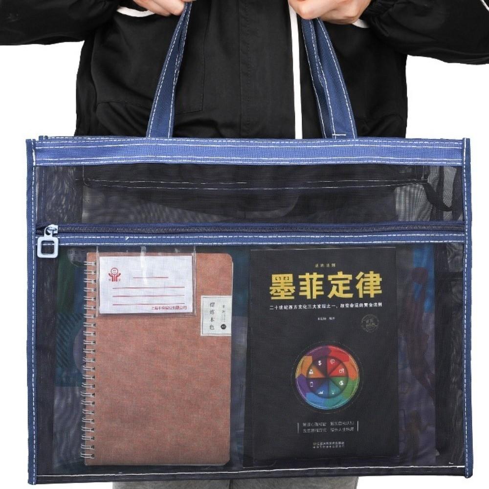 Creative Document Book Bag Large-capacity Multi-layer File Organizer  Artwork Storage Bag