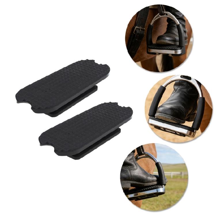 1 Pair High Friction Stirrups Pads Set Of 2 From Strong Plastic Materials Ensures Safety During Horseback Horse Riding