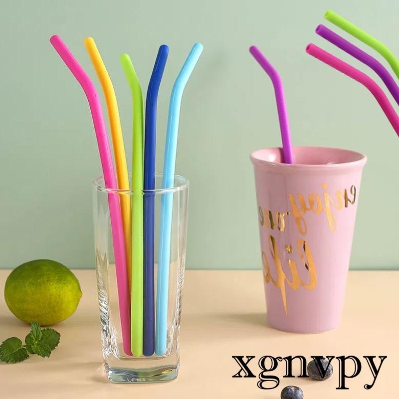 

xgnvpy Silicone Water Pipe 3PCS Milk Tea Juice Straw Thin Reusable Appliance Accessory Soft Drinking Tool Set