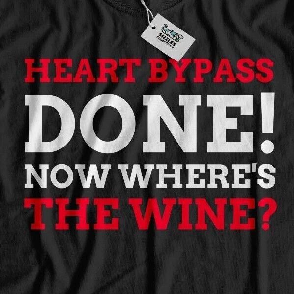 Unisex Funny Heart Bypass Surgery T-Shirt Coronary Heart Disease Gifts Operation M
