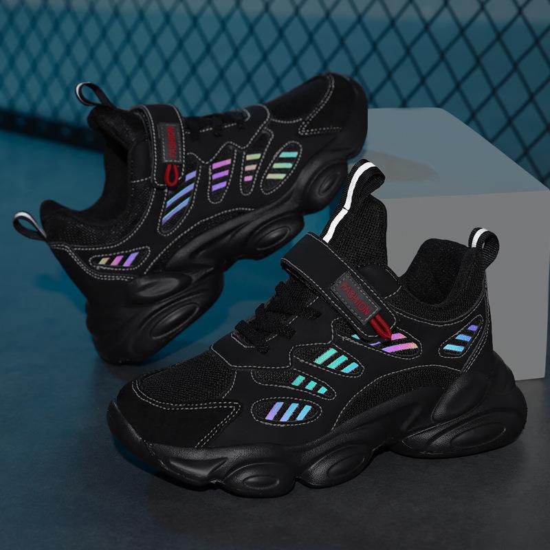 New boys' shoes autumn breathable mesh medium and large children's mesh shoes primary school students soft-soled children's sports shoes