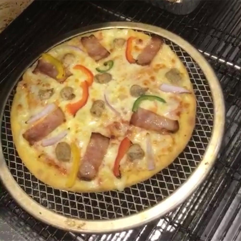 Professional Grade Aluminum Pizza Mesh Plate for Homemade Pizzas 8 Inches