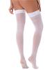 Womens Sheer Thigh High Socks Glossy See Through Design Thin Shiny Elastic Solid Color Stockings
