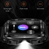 KT83 1,8 Zoll Outdoor Smartwatch mit Taschenlampe Gesundheitsmonitor Bluetooth-kompatibel Anrufe Armbanduhr