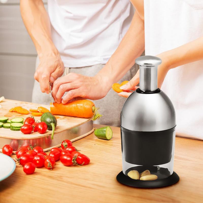 Ręczny siekacz do czosnku Siekacz do sałatek Wielofunkcyjny Antypoślizgowy Robot kuchenny Do cebuli Owoców Blat kuchenny Dom Restauracja Posiłek