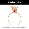 Sequined Tiaras Crown Headband for Party Soft Padded Hairhoop Hair Accessory for Parties and Birthday Christmas Hairband