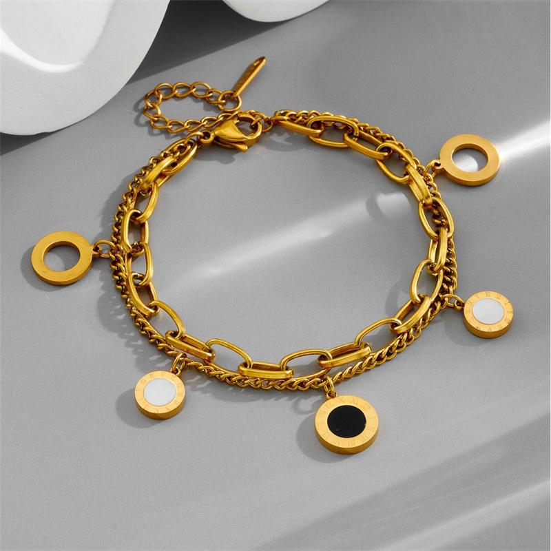 New Butterfly Roman Digital Love Micro-inlaid Zircon Titanium Steel Colorfast Luxury Ins Niche Exquisite Valentine's Day Gift