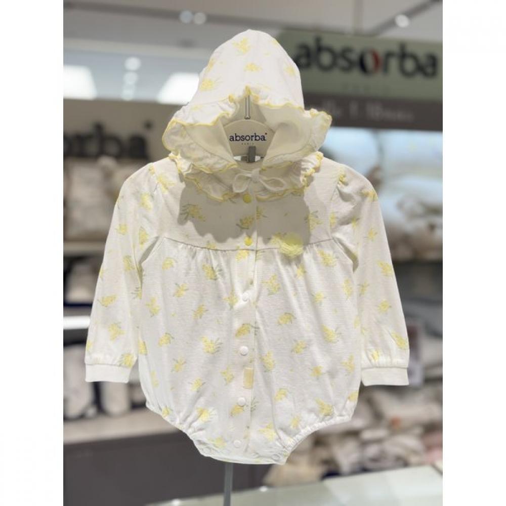 Absorba Mimori Cotton Modal Bodysuit+hat Set Yellow A1110626e yellows/75(2-6M)