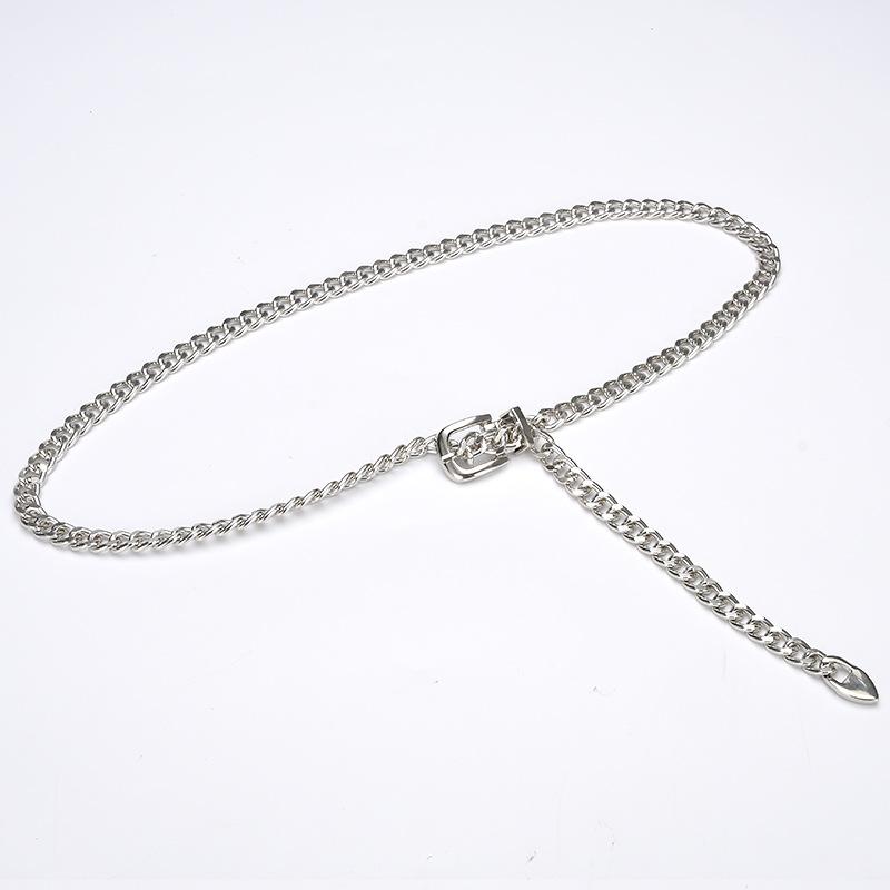 Rose Flower Metal Belt Women's Waist Chain Suit High-end Accessories Niche Design Dress Decorative Waist Seal Women