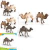 Desert Animal Pvc Figurine Twin Hump Camel Static Decor For Children Learning Play