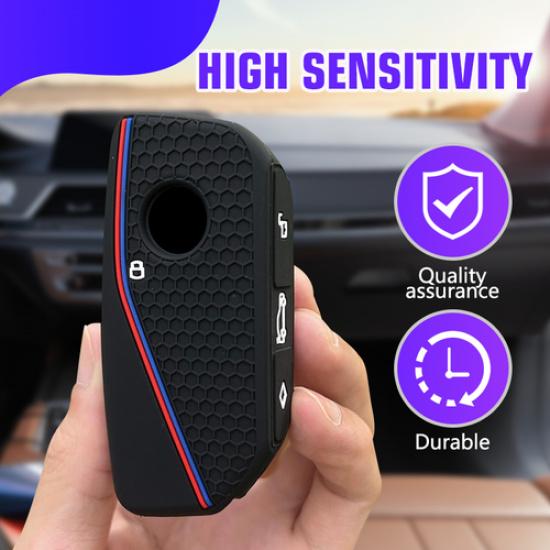 FOR BMW X5 I5 740 760 X7 X1 IX Button Remote Smart Key Fob Silicone Case Cover
