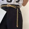 Metal Waist Chain for Women Single/Multi-layer Adjustable Long Chain Belt Body Belly Jewelry for Dresses Jeans Trousers