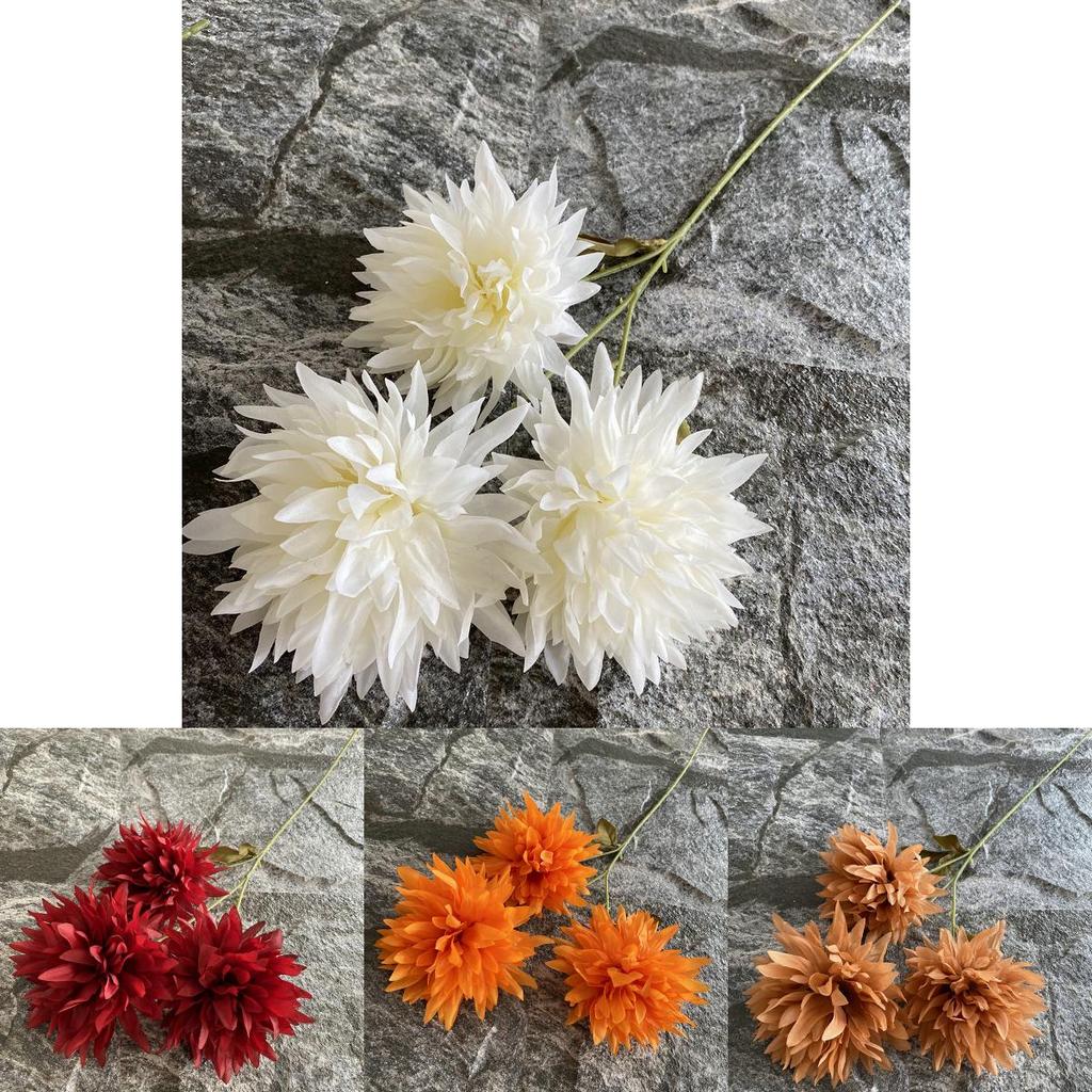 Silk Flame Chrysanthemum Ball For Wedding Decor Home Display And Photography