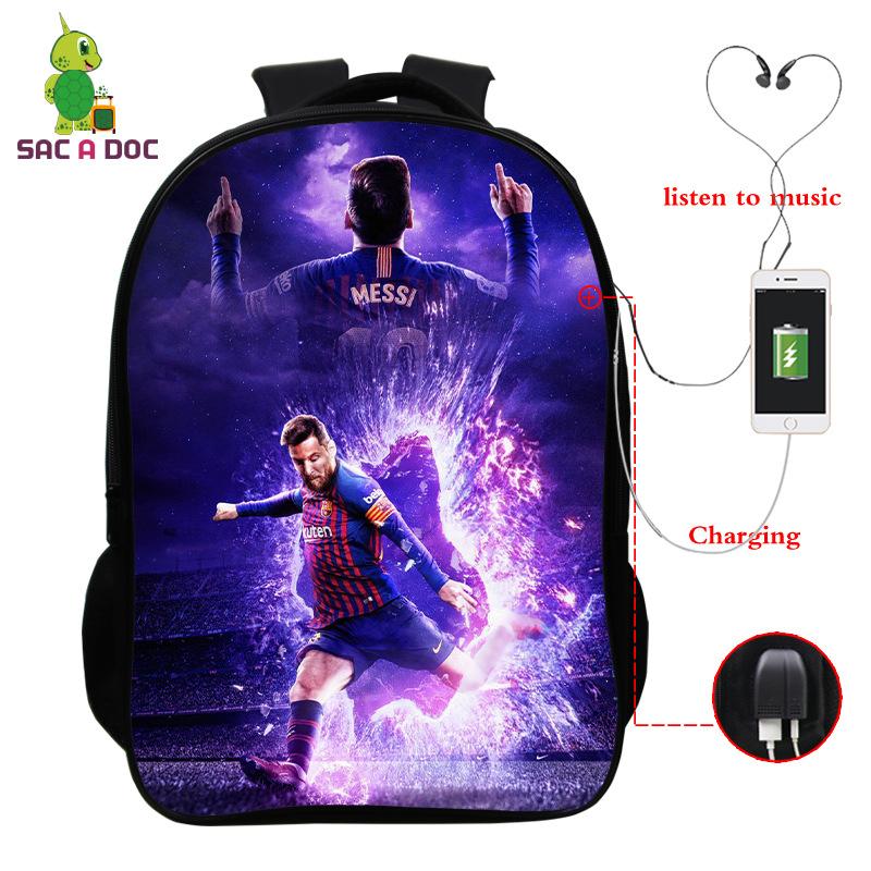 3D Digital Printed Backpack With Usb Full Color Backpack