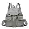 Luxury High Quality PU Leather Ladies Backpack Fashion Rivet Design Ladies Shoulder Bag Large Capacity Women Anti-theft Backpack