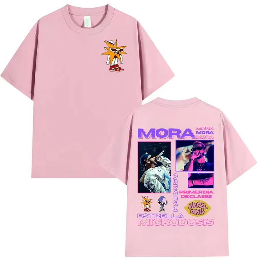 

Rapper MORA MICRODOSIS Album 2026 Graphic T Shirt Mens Women Harajuku Fashion Vintage Tshirts Summer Cotton Tshirt 4XL