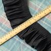 1Meter Black Lace Fabrics For Sewing Clothes Pleated Ribbons Diy Crafts Supplies Party Dress Needlework Decorative Trimmings