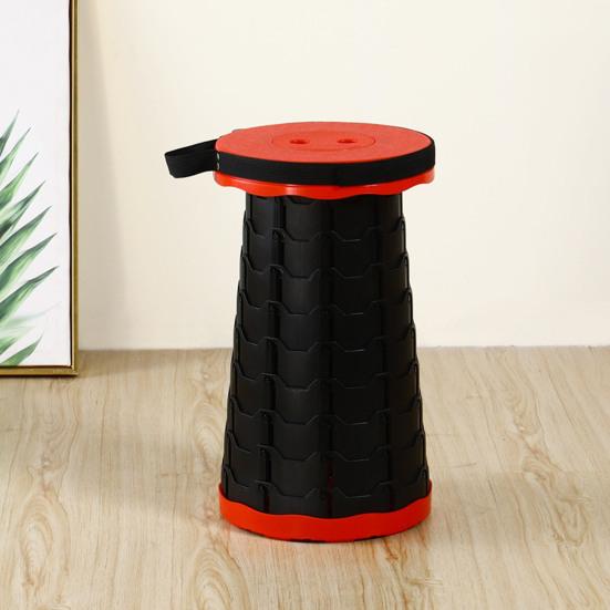 Yousheng Retractable Stool with Carrying Handle Portable Height Adjustable Lightweight Heavy Duty Outdoor Camping Picnic Fishing Telescoping Folding