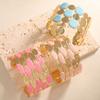 Hot-selling Fashion Dripping Metal Bracelet Niche Light Luxury Color Macaron Simple Enamel Bracelet Hand Jewelry