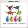 12 Dinosaur Deformation Eggs, Easter Egg Toys, Simulation Basket Fillers, Party Gifts And