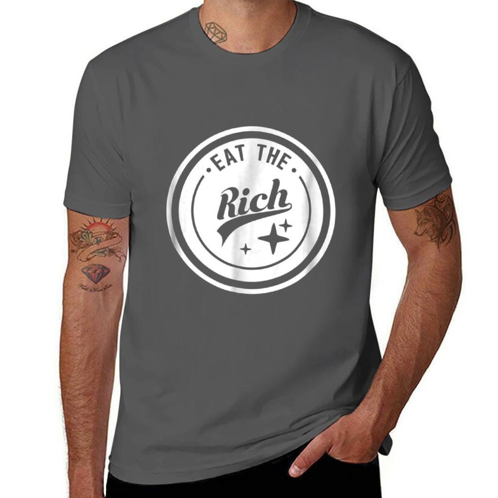 Satire Eat The Rich TShirt Urban Style Print TShirt