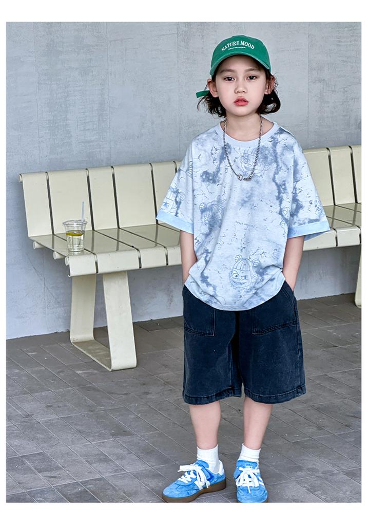 Boys' Short Sleeved T-shirt Set Summer Clothes 2026 New Children's Two-piece Set Summer Mid To Large Children's Short Sleeved Top Trend