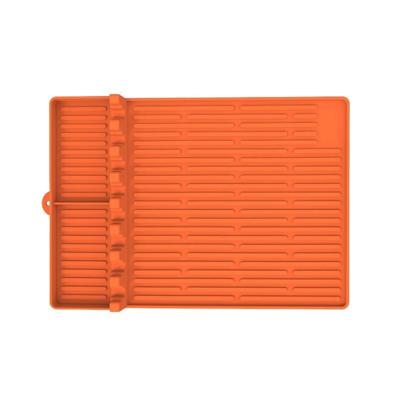 Barbecue Oven Silicone Side Frame Pad, Baking Tray Protection Pad, Draining Pad, Black Stone Silicone Barbecue Oven Draining Pad