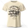 Unisexs Motors Printed Tshirt 100 Cotton Oversized Vintage Old School Graphic Tees For Unisex Unisex Summer Tops