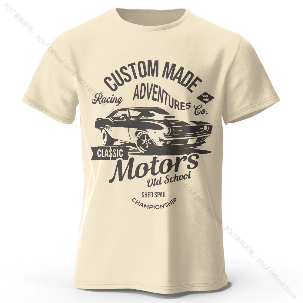 Unisexs Motors Printed Tshirt 100 Cotton Oversized Vintage Old School Graphic Tees For Unisex Unisex Summer Tops