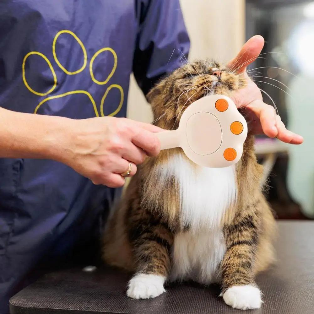 Gentle Steam Brush for Cats Professional Electric Cat Brush New Pet Grooming Comb Pet Grooming