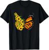 Monarch Butterfly Sunflower Christian Faith T-Shirt