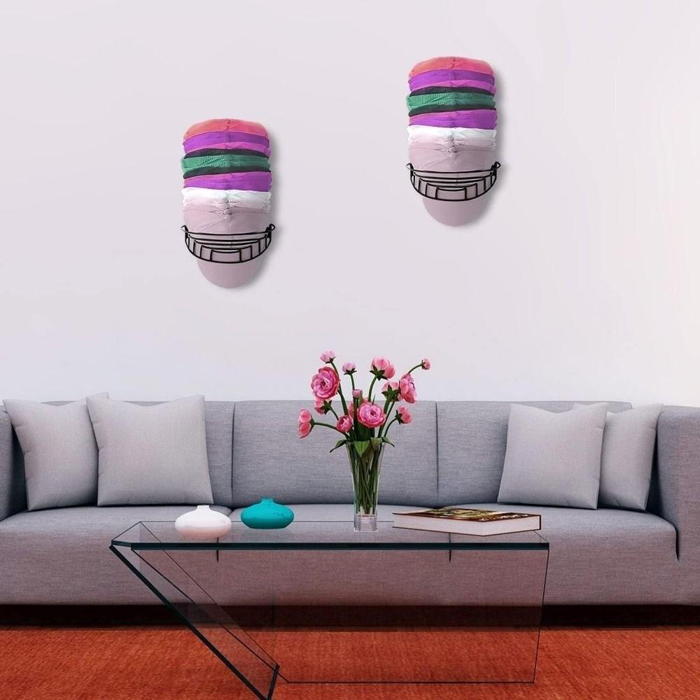 Strong Holder Baseball Cap Organizer Black Wall Hanging Cap Holder Hat Rack Closet Organization