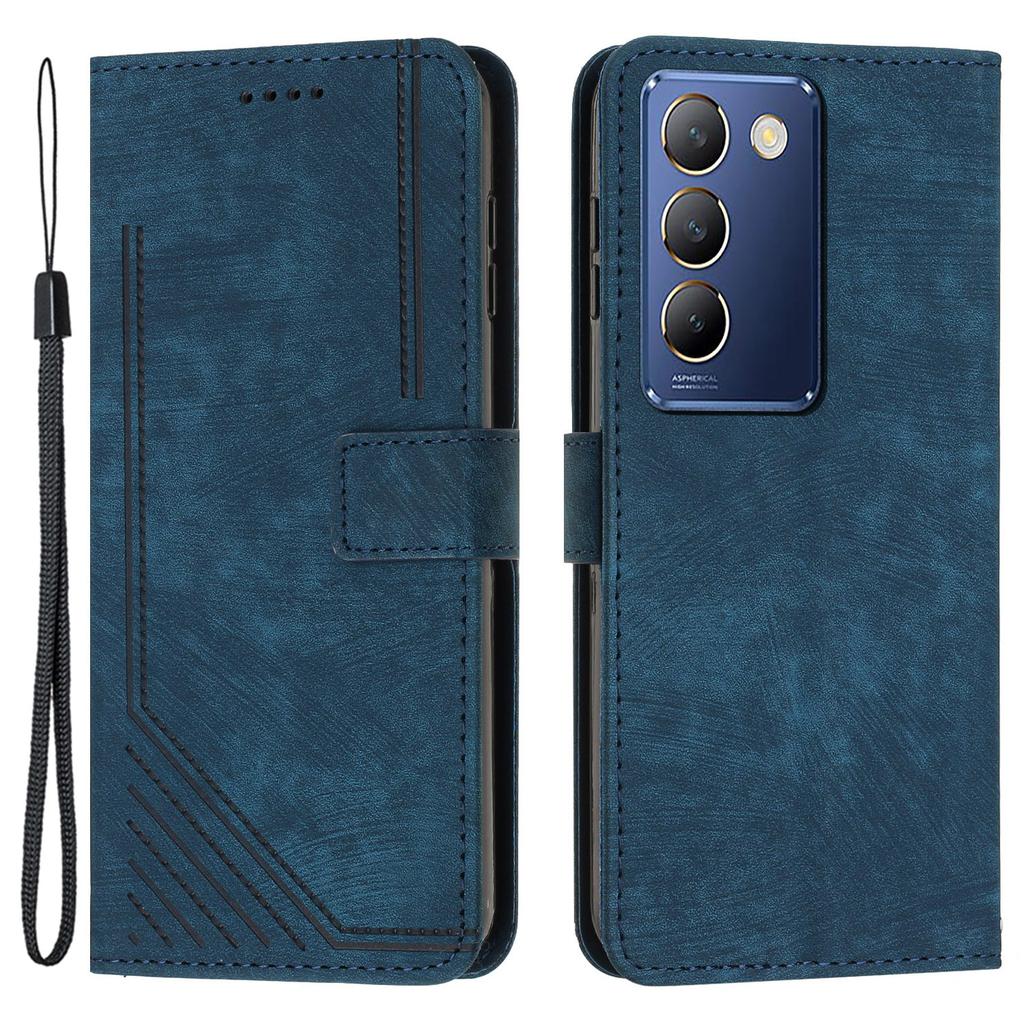 For Vivo Y100 5G (Indonesia)/Y200e 5G/T3 5G (India)/V30 Lite 5G (India)/V40 SE 5G Phone Case PU Leather Wallet Stand Cover