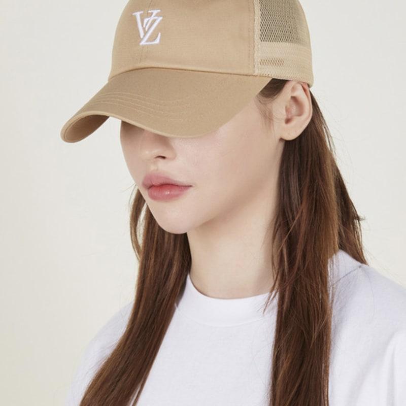 

VARZAR 3D Monogram Side Mesh Overfit Ball Cap Beige FREE