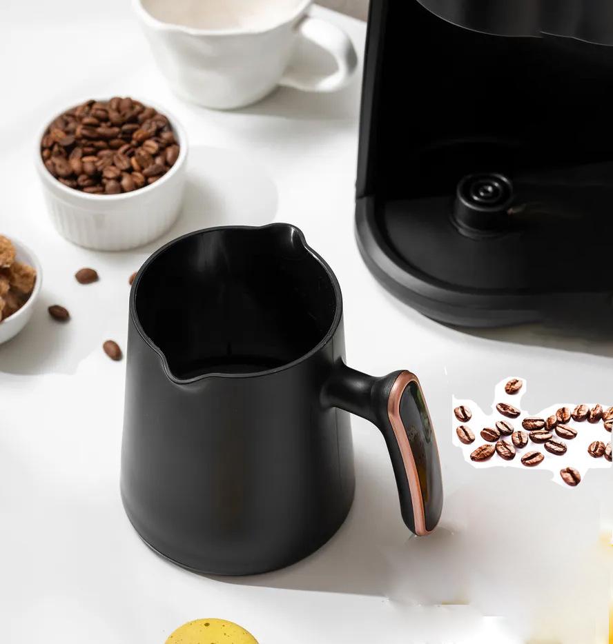 European Multi-Use Coffee Maker: Italian Espresso, Turkish Coffee Pot, Tea Brewer, Milk Frother.