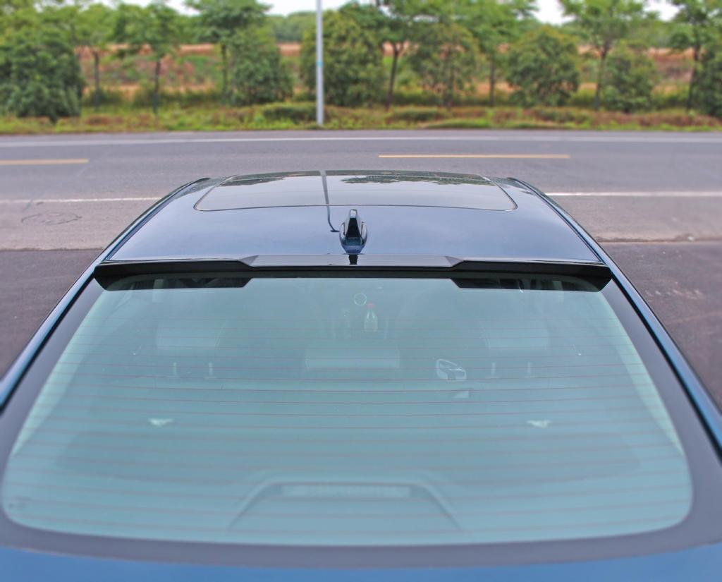 Compatible with 2023 11th Gen Accord: upgraded with roof spoiler, front lip, side skirts, louvers, and rear spoiler.