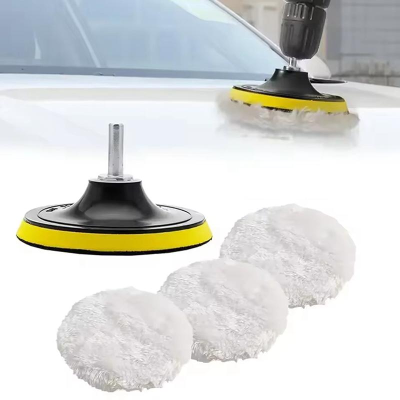 5Pcs 3/4/5 Inch Polishing Kit Car Polishing Pad Car Waxing Sponge Disk Wool Wheel Auto Paint Care Polisher Pads Car Gadget