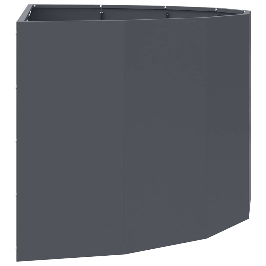 Planter Anthracite 120 x 60 x 50 cm Steel