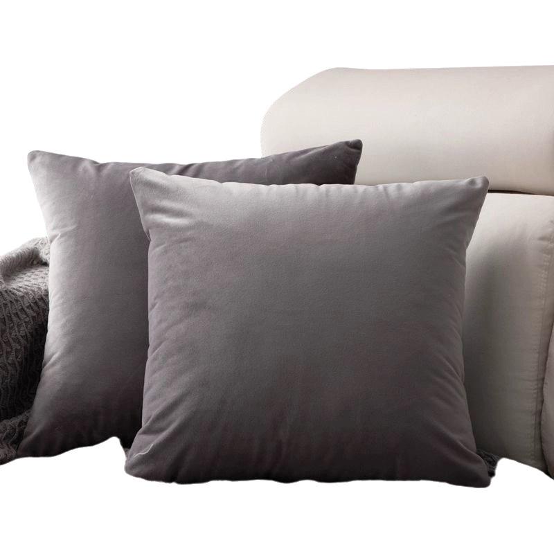 

Бархатная однотонная декоративная подушка - Скандинавский диван, Гостиная, Поясничная поддержка для офиса, Прикроватная подушка для спины 30x50 cm
