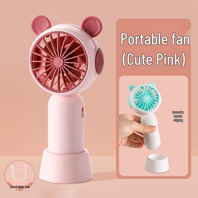 Rechargeable USB Mini Fan: Portable Handheld & Desktop Stand, Ideal Student Gift