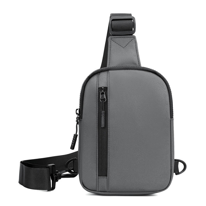 1Pcs Men's Chest Bag One Simple And Fashionable Single Shoulder Chest Bag Large Capacity Shoulder Bag Adjustable Shoulder Strap