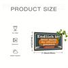 Pc Retro Vintage Rustic German Humor Endlich  Design Metal Tin Sign PreDrilled Holes Indoor Garden Outdoor Toilet Decoration