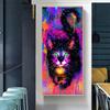 Modern Graffiti Color Animal Cute Cat Poster and Prints Canvas Painting Wall Art Picture for Living Kids BedRoom Home Decoration No Frame