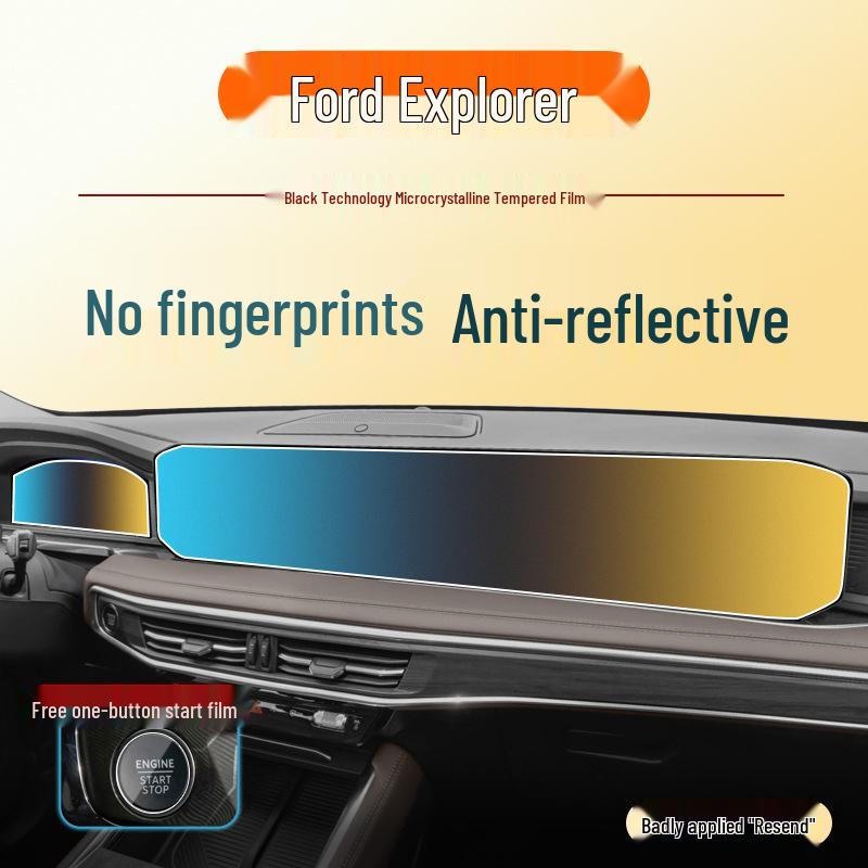 Tempered Screen Protector for 2023/24 Ford Explorer Center Console Navigation Display