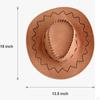 6 Pieces Western Cowboy Hat Novelty Casual Cowgirl for Travel Music Festival