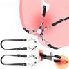 Sexy Flirt Labia Spreader Spona na prsa Svorky na bradavky Kůže Bdsm Bondage Slave Fetish Erotický nástroj Sexuální hračky pro ženy Hry pro dospělé