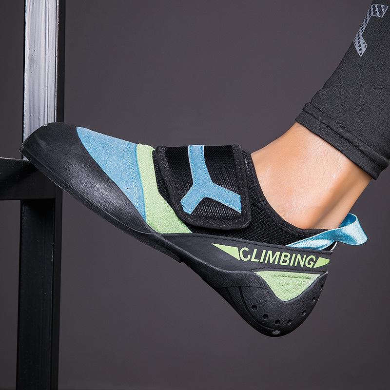 Climbing Shoes Indoor Training Shoes Bouldering Buckle Professional Male and Female Teenagers Beginner Competitive Climbing Shoes Customization
