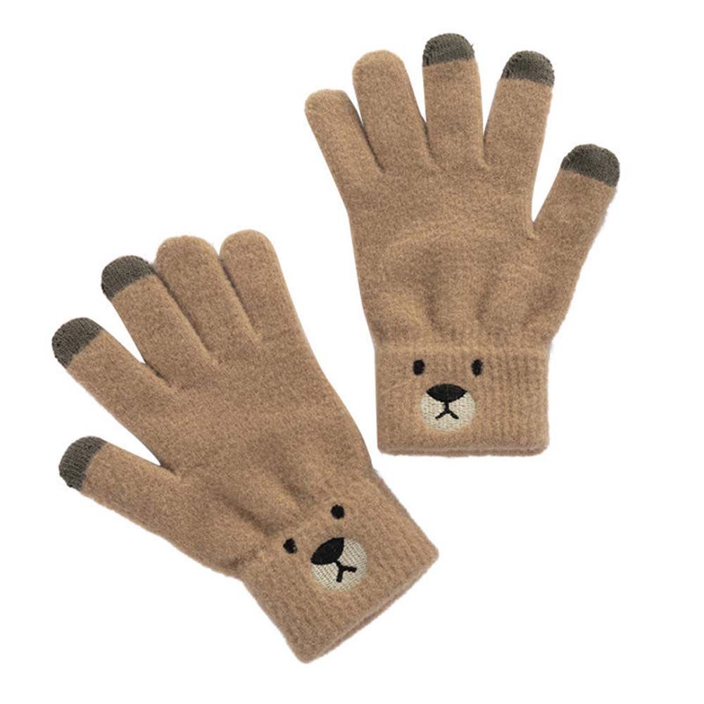 Five-finger Knitted Jacquard Women Driving Gloves  Gloves Female Gloves Wool Mittens