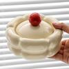 Elegant Cream Colored with Lid, Modern, Unique Design for Home and Living Room Decor,Ashtray for Living Room, Decorative Tray, Contemporary Style